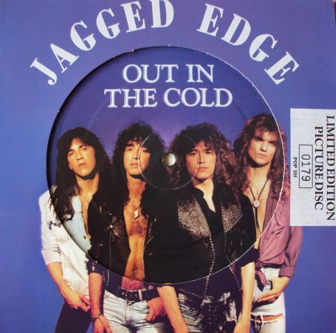 

7inch Record JAGGED EDGE Out In The Cold POP105 Polydor 1990 UK Rock Used