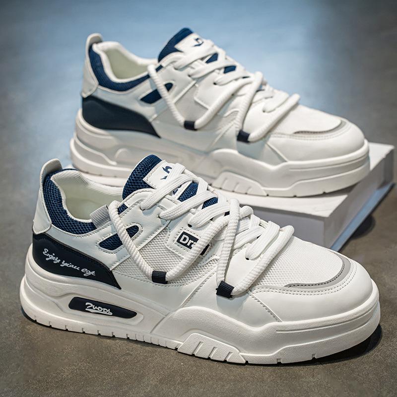 2025 summer men's shoes new breathable little white shoes men's trend versatile low-top sports shoes casual board shoes trendy shoes