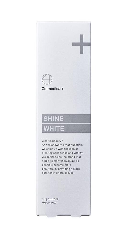 CO Shine White Whitening Sodium Foaming and Supply Co-medical+ Toothpaste, Polyphosphate, 80g, Quasi-drug, Agent-Free, Abrasive-Free, Bleaching-Free,
