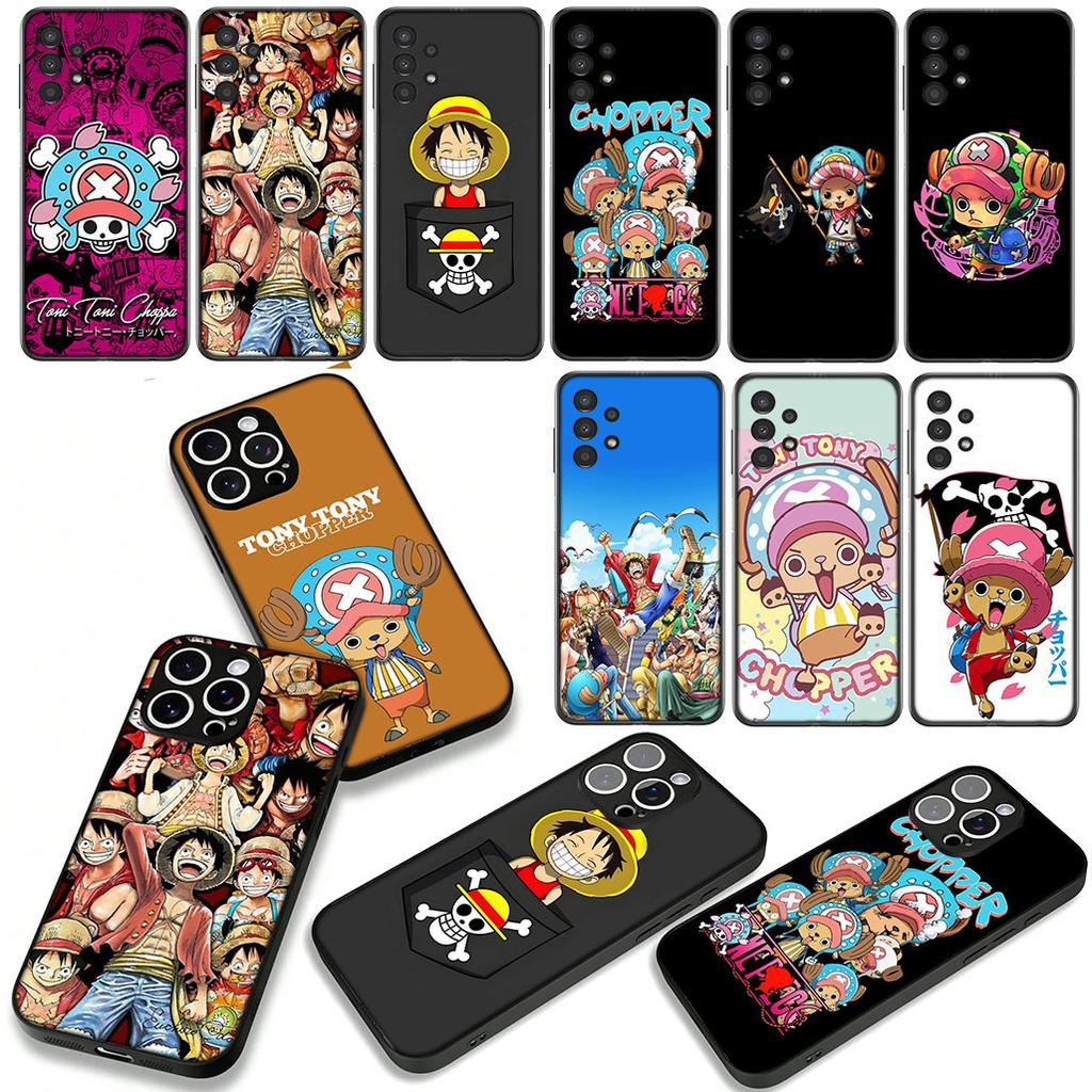 Phone Cover Tony Chopper Luffy One Piece Casing for Apple iPhone 16 15 14 Plus 13 12 Mini 17 Pro Max + ProMax 16E Air 15+ Case