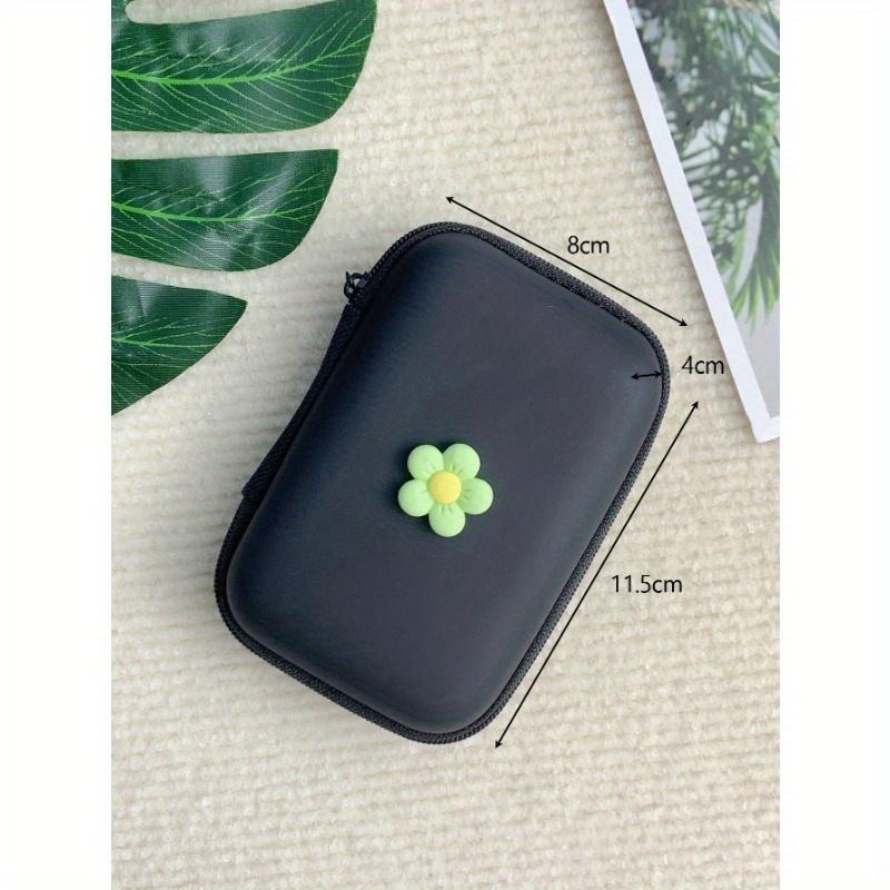 6pcs 3D Flower Shaped Apple Charger Case, Data Cable Organizer, Set Of Storage Bags