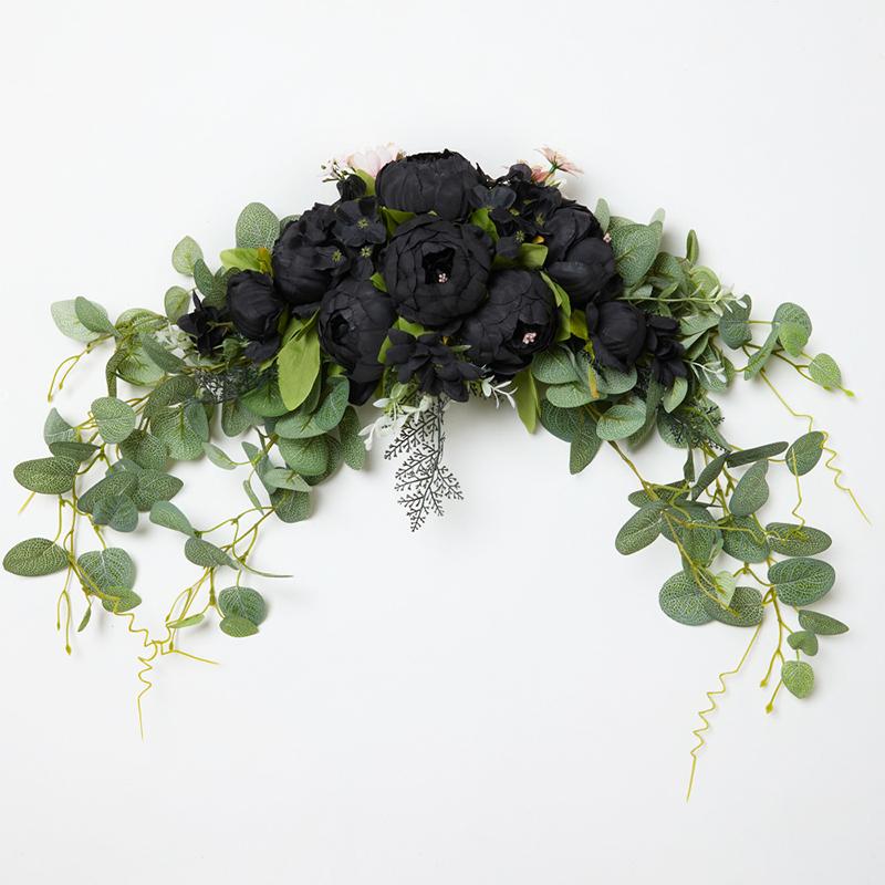 

1PC Artificial Flower Party Peony Flower Pendant Home Decoration Eucalyptus Leaf Wedding Garland Dinner Multiple Options Available