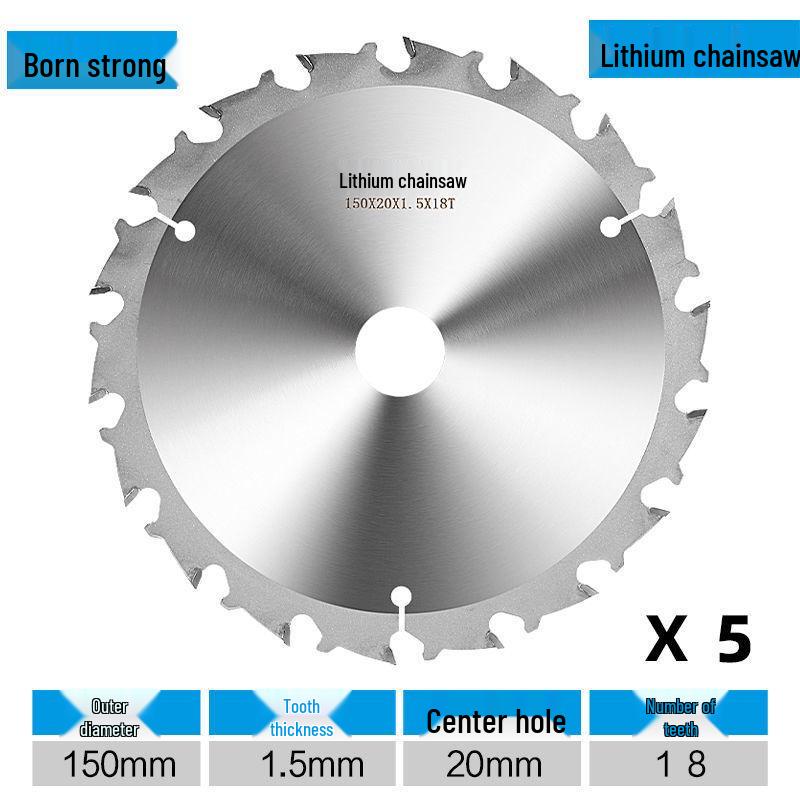 Lithium Electric Woodworking Saw Blades - 4", 5", 5.5", 6.5" Alloy Blades for Wood Cutting.