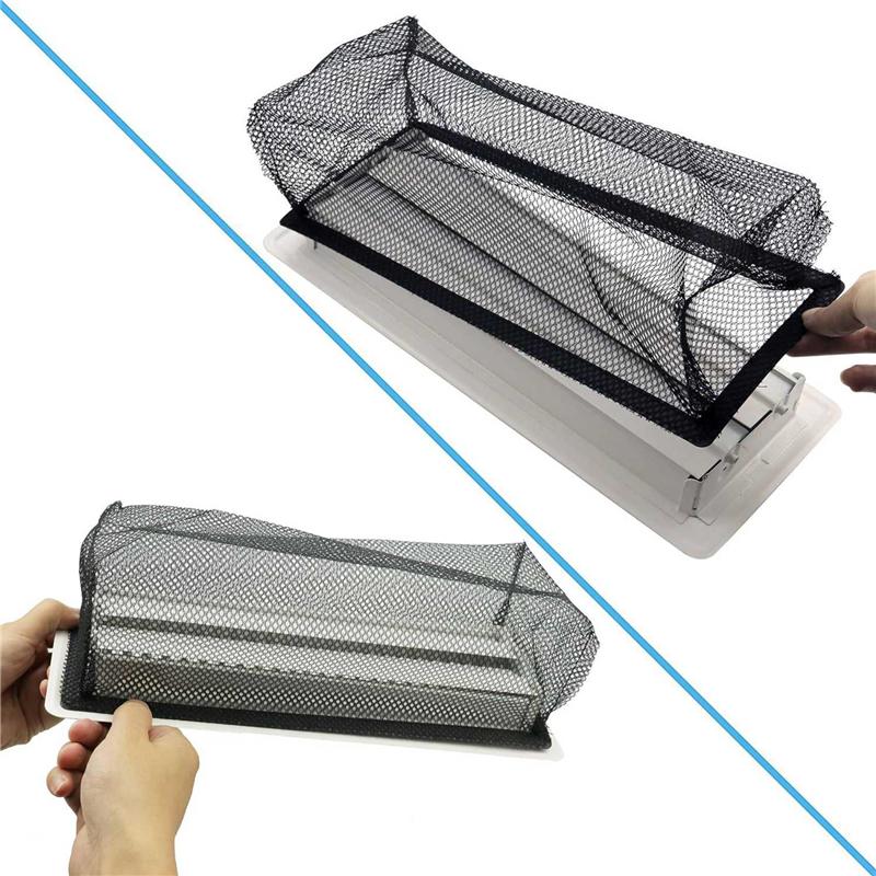 A25F-Floor Register Cover Trap, Floor Air Vent Mesh Cover Screen For Home Air Vent Filters 12-Packs(4X10 Inch 12-Pieces)