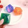 Squeeze Toy Slow Rise with Glitter Stress Relief Sensory Flow Patterns Fidgets Cube Toy for Kids Adults Fun