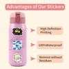 60 Sheets Cartoon Math Doodle Stickers for Suitcases, Notebooks, and Guitars