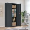 Vidaxl Document Cabinet, Anthracite, 90X40X180 Cm, Steel