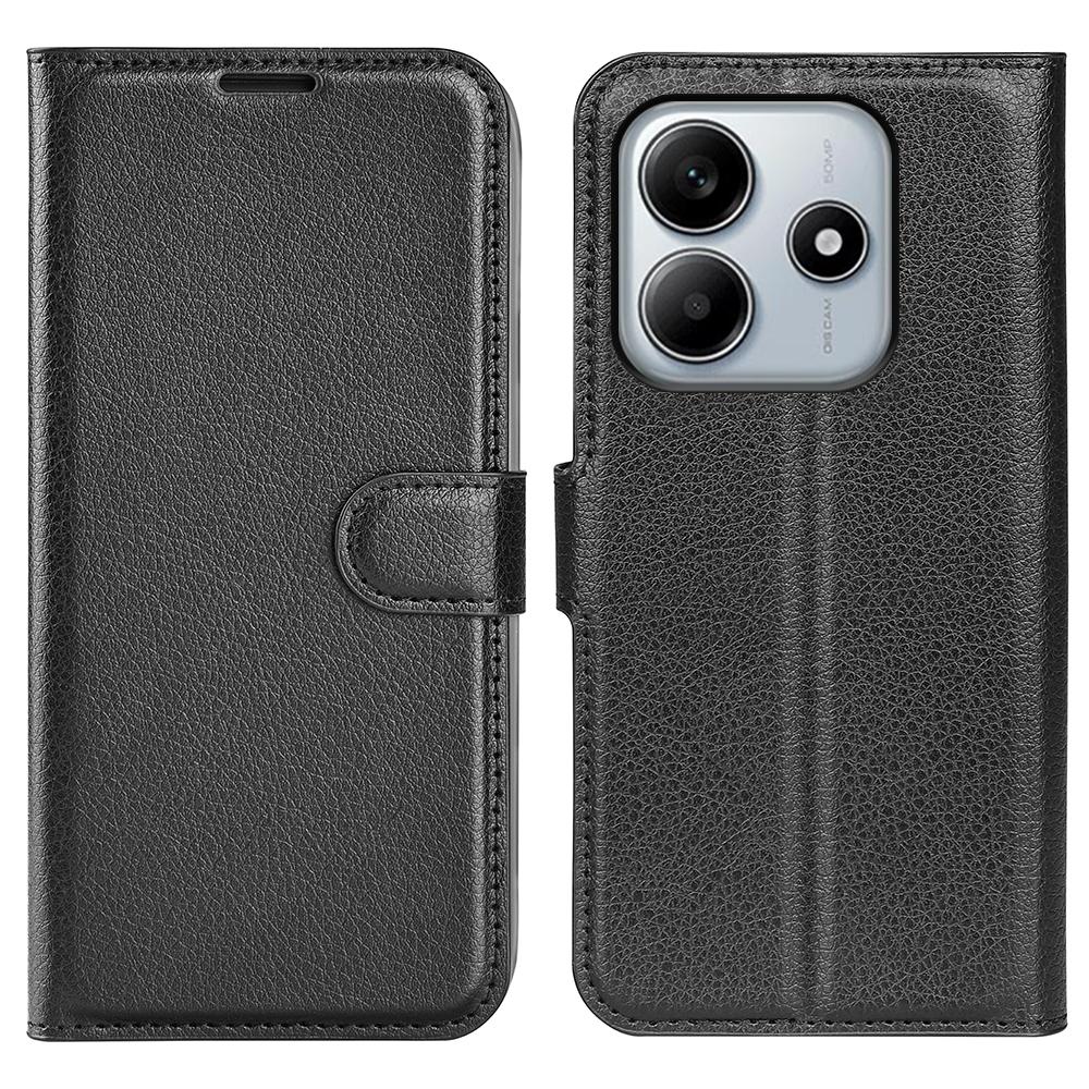 For Xiaomi Redmi Note 14 5G Case Litchi Texture Shockproof Leather Wallet Phone Cover