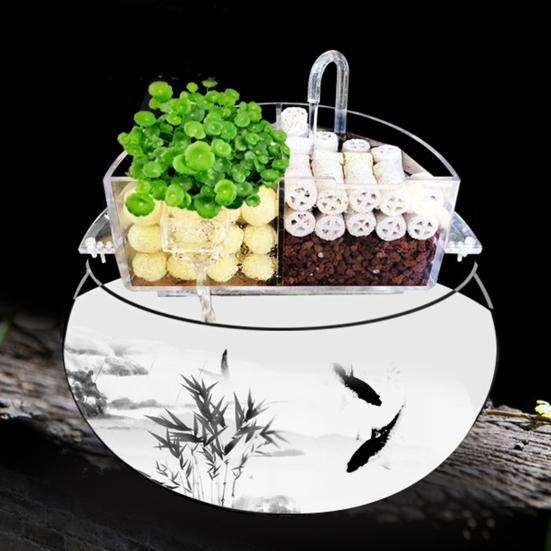 Fish Tank Filter Small Waterfall Circulating Purify Water Mute Water Circulation Purifier