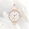 Fieldwork Analog Watch with Leather Simple Floral Rosam Women's Strap, Pattern, White, MKL2611-1
