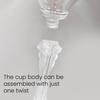 Plastic Champagne Flutes Transparent Wine Glasses Shatterproof Reusable Wine Goblets Elegant Drinkware