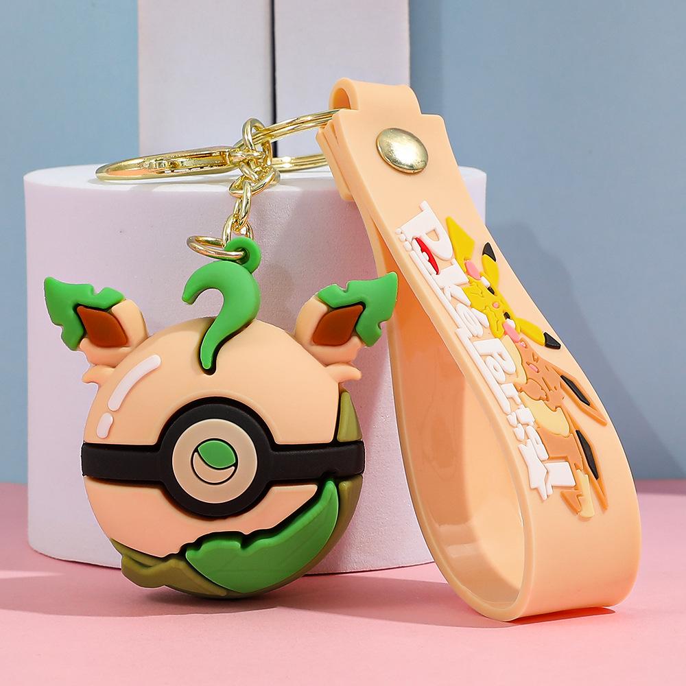 85 Styles Pokémon Pocket Monster Keychain Bag Decor Pikachu Desk Ornaments Car Key Chain Accessories Small Gift Between Friends
