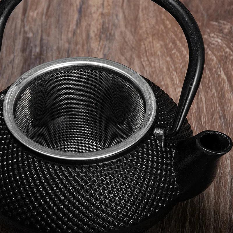 300ml Cast Iron Teapot, Stainless Steel Infuser, Oolong Tea Kettle