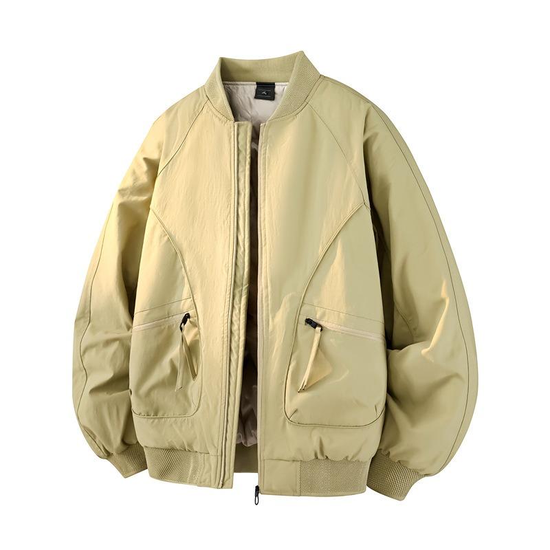 Down Jacket% White Duck Down Men's Winter Anti-wrinkle Flying Baseball Collar Jacket Men's Cold-resistant Jacket