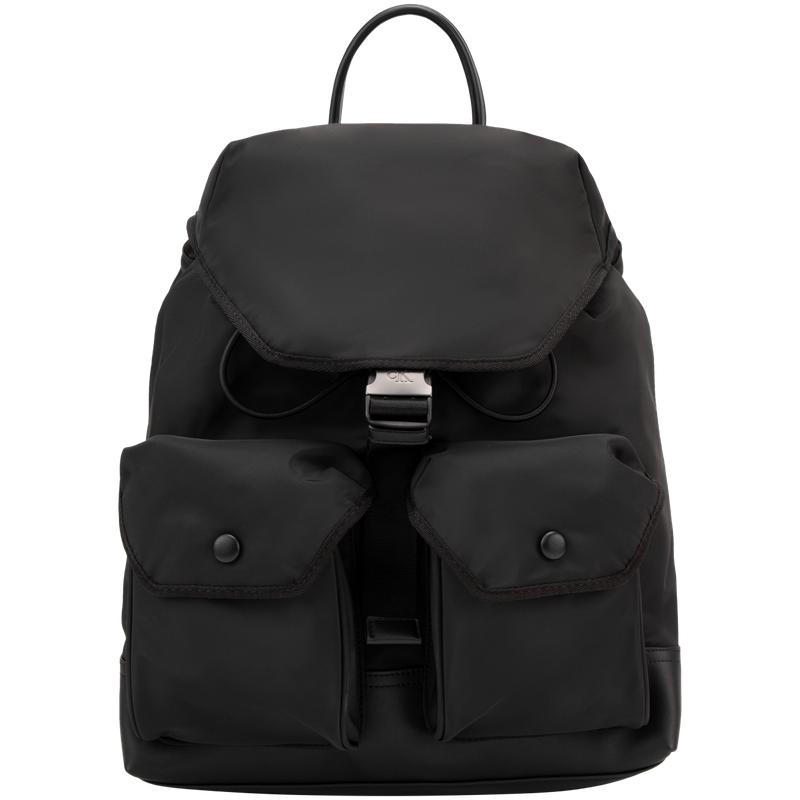 

Calvin Klein Casual Travel Large Capacity Flap Drawstring Fabric Backpack Men backpack Space-Black 4G3055G-UB1 UB1-Space Black,OS