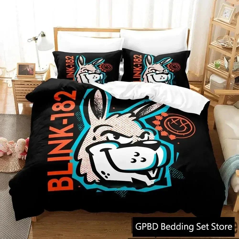 

3D Печать Blink-182 Комплект постельного белья 3D Печать Подходит для спальни Комплект пододеяльника С наволочками Детский Домашний текстиль 70x133cm 3pcs