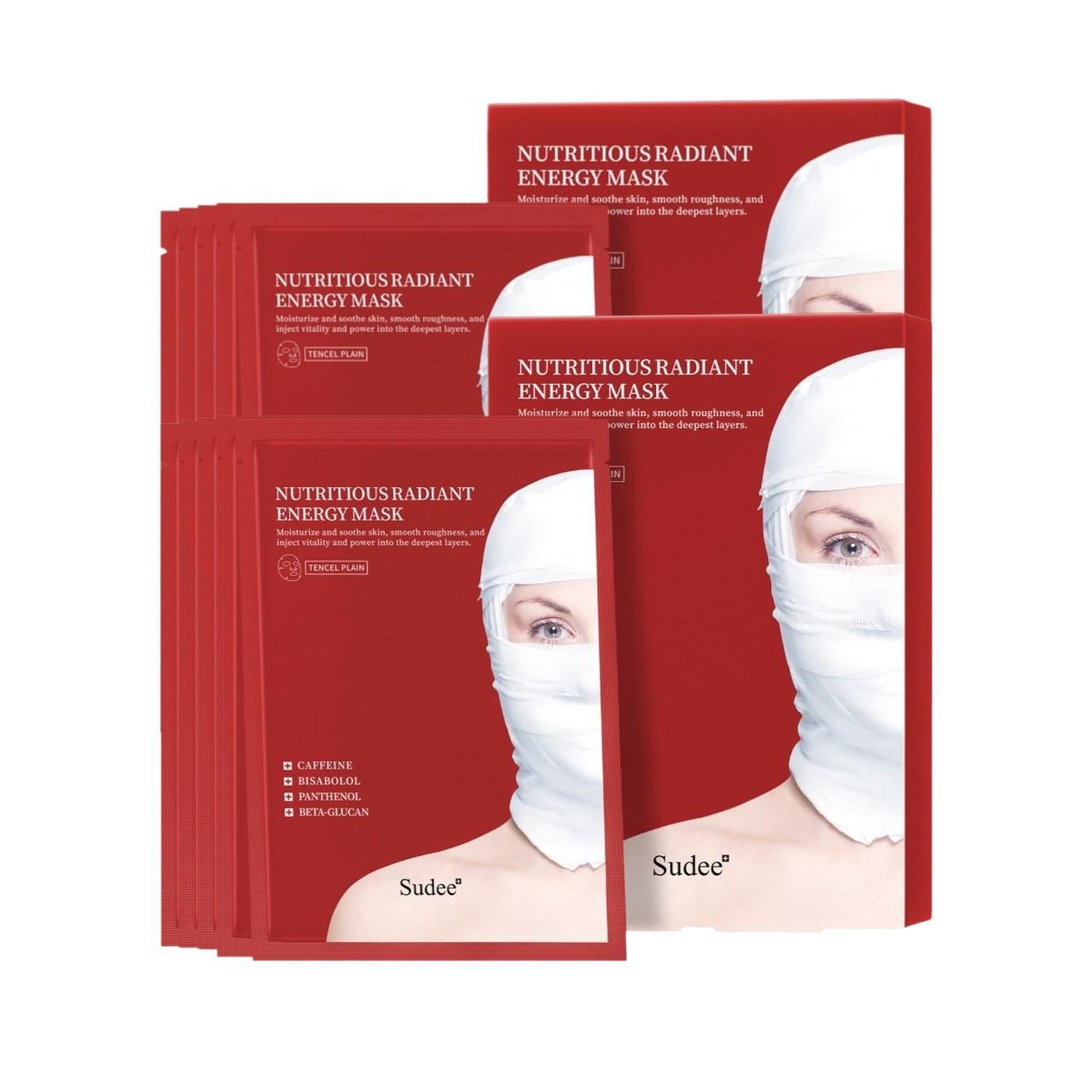 

SUDEE Nutritious Radiant Energy Mask - Revitalizing & Glow-Boosting Facial Treatment Sheet Mask - 30g x 10pcs (2 Boxes)