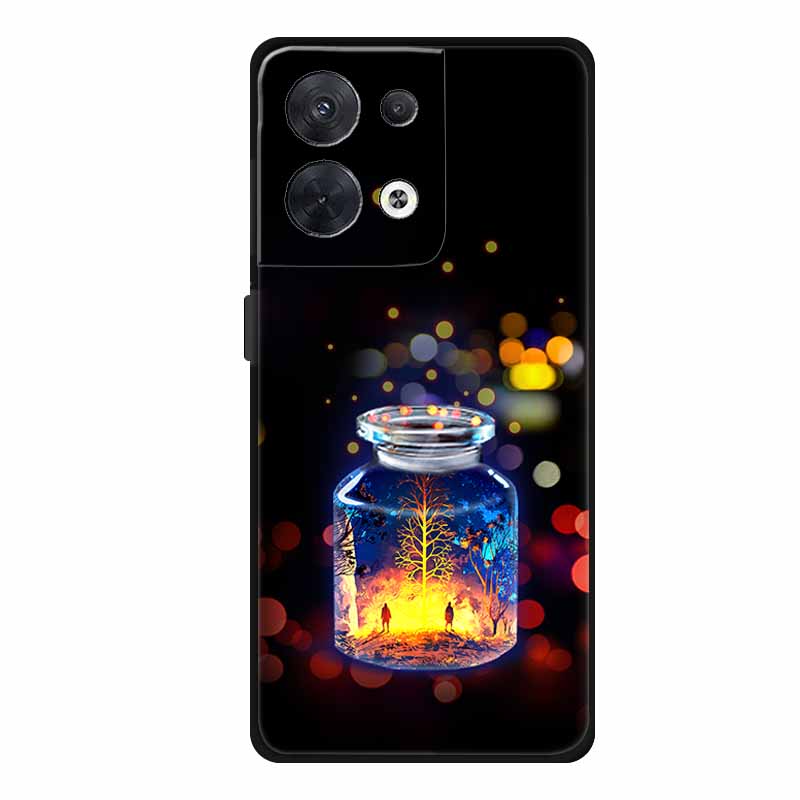 For Oppo Reno 8 5G Case Luxury Soft Silicone Love Back Cover for OPPO Reno8 Pro + Plus Coque Reno 8 Pro 5G Global CPH2359 Funda