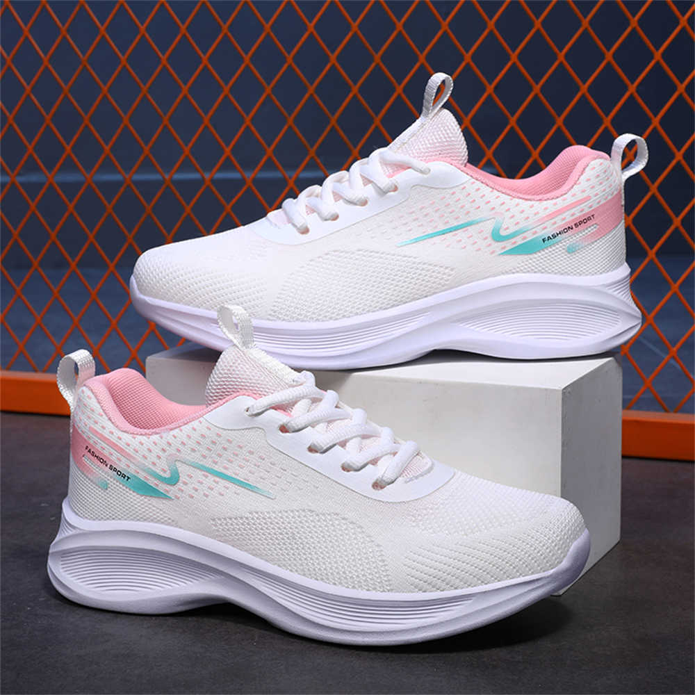 Fashion Fabric Knit Rock Shoes Mining Hiking Women's Shoes With Round Toe Sneakers Sport Tenids 2025summer Newest Beskete Tenix