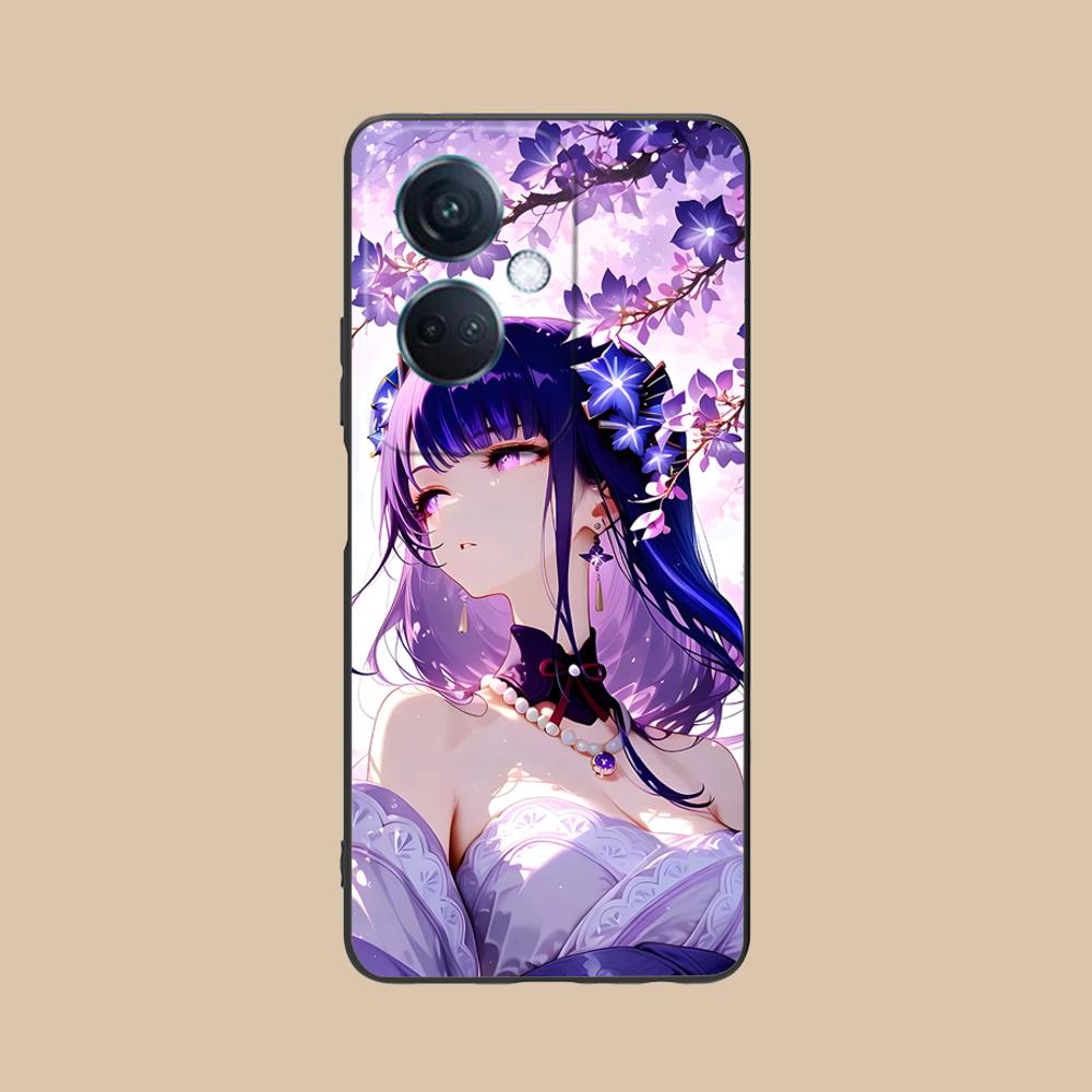 

Game GI Raiden Shogun Matte TPU Mobile Phone Case for OPPO Reno 14 13 12 11 10 9 8 7 6 5 F T Pro 5G Colorful Printing Cover OPPO Reno5 5G