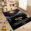 New Shelves! Classic DC Batman Poster Carpet, Living Room Bedroom Office Area Kid's Room of Choice,Non-slip Machine Washable Mat