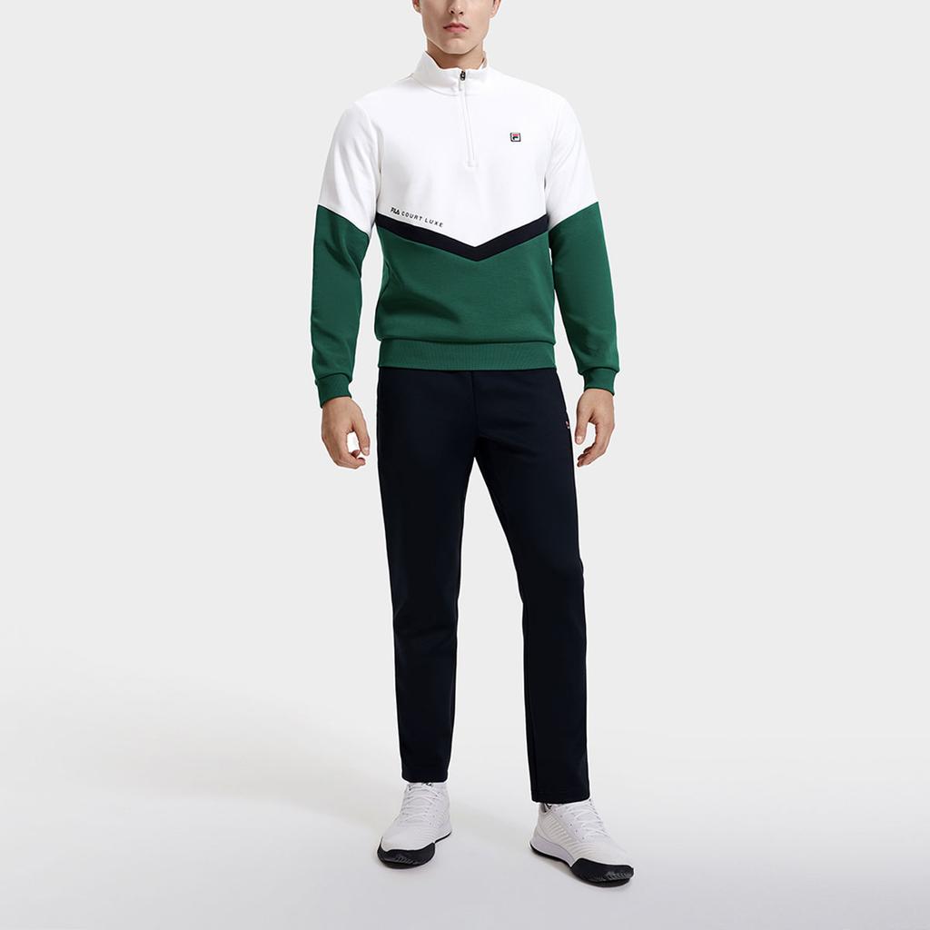 New FILA Sweatshirts Men's Jade White A11M313204F-WT