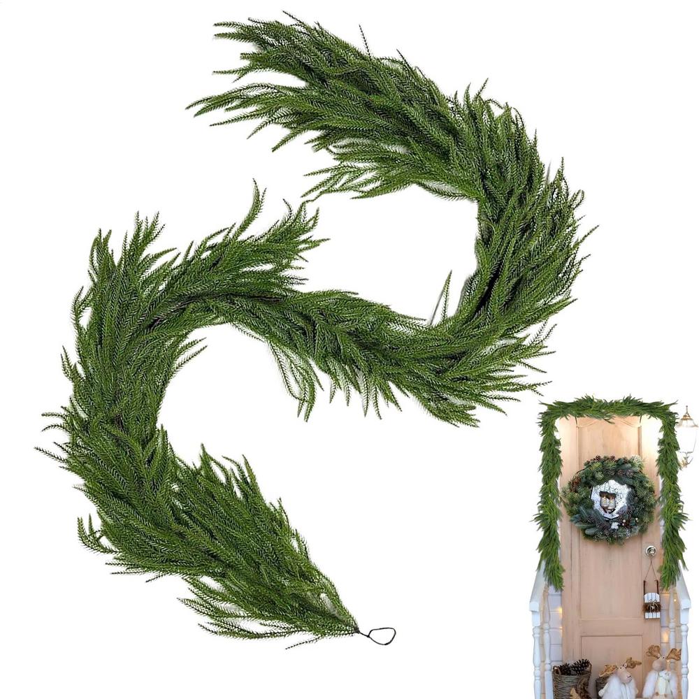 2025 Christmas Garland Artificial Pine Greenery Garland Faux Pine Wicker For Home Party Decoration