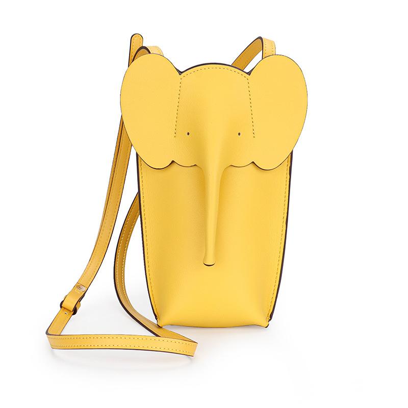 2024 New Mini Shoulder Bag 100% Genuine Leather Women Crossbody Phone Bags Fashion Elephant First Layer of Cowhide Purse Handbag