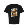 Stop Thinking Start Doing Graphic T Shirt Unisex White Cotton Short Sleeve Tee W