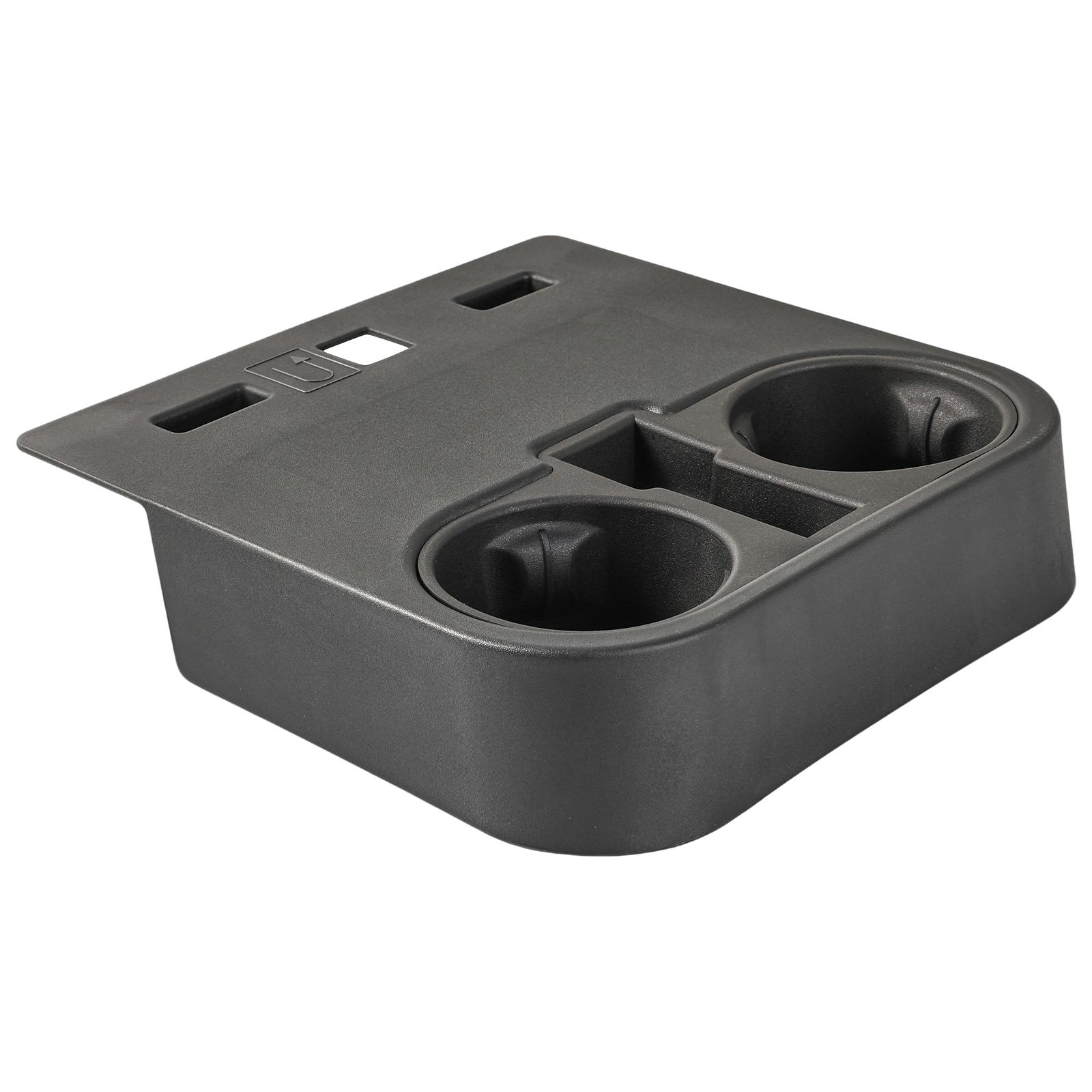 Center Console Cup Holder Insert Seat Bottom Fit For Ford 2015-2020 F150 2017-22 F250 Super Duty #HC3Z-2813562-AB HC3Z2813562AB чёрный