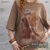 UNIFREE 2026 Spring American Street Style Graphic T-Shirt