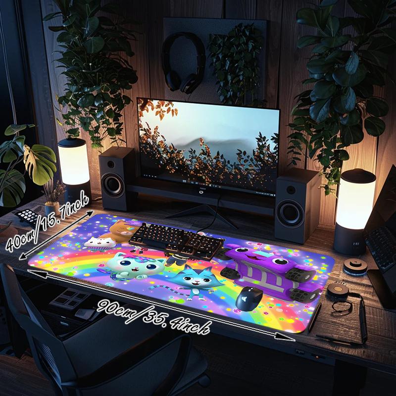 1Pc Rainbow Friends Adventure Gaming Mouse Pad Keyboard Desk Mat Non-slip Rubber Lock Edge Waterproof Computer Mousepad for Office Home Decor Y1155