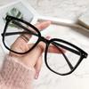 Anti Blue Light Glasses for Women Retro Flat Frame Regular Eyeglass Style Eye Protection Computer Glasses
