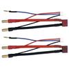 FLY RC 2pcs 5mm Bullet Banana to Female Deans T Plug LiPo Lead Wire & JST-XH Balanced 2S 7.4V LiPo