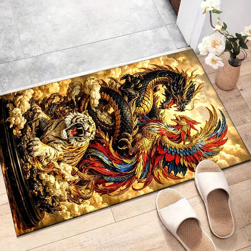 

Crystal Velvet Animals Printed Area Rug Carpet for Bedroom, Living Room, Home Office Decor, Rugs Mat, Fashion Mat Rug for Bedside, A4 60cm x 90cm