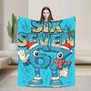 67 Six Seven 6-7 Funny Italian Brainrot Blanket Super Soft Cozy Throw Blankets for Sofa Multiple Sizes Throws And Blankets