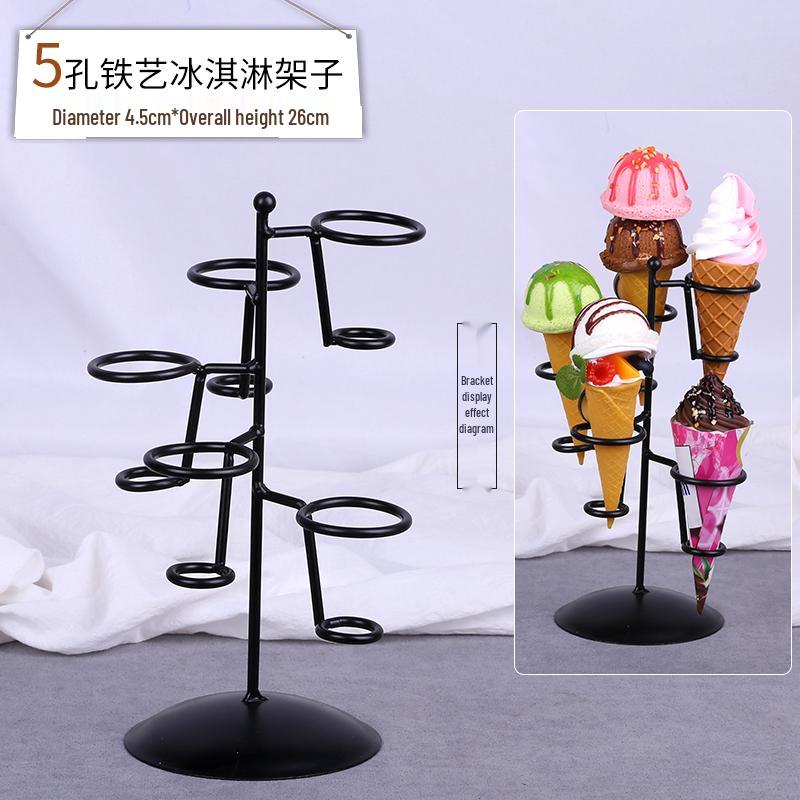 Chocolate Cream Crispy Cone Dessert Toy Photo Prop