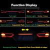 Smoked Lens Dynamic Sequential Turn Signal Lamp LED DRL Brake Light Rear Taillight Trunk Bar Compatible with 2018 2019 2020 Toyota Camry