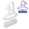Neon Light Plastic Witch Hat Shape USB Battery Powered RGB Light Source Decorative Lamp for Decorative Lighting