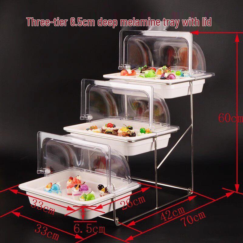 Aokewen 3-Tier Melamine Buffet Display Stand