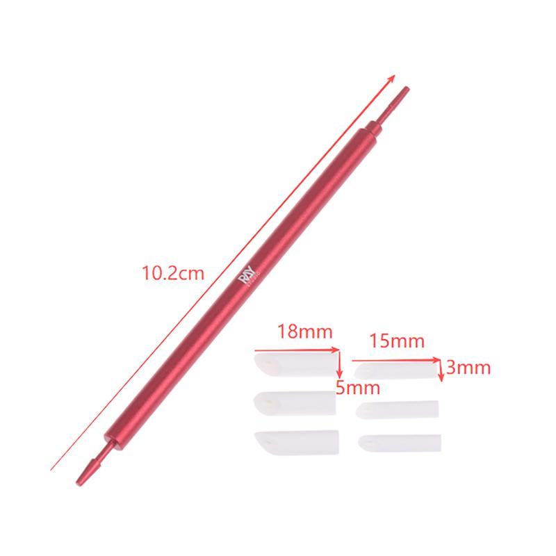 Metal Wiping Stick Seepage Cleaning Swab With Replace Wiping Cotton Tips For Model Hobby Panel Liner Cleaning Stick