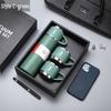 Bashting Stainless Steel Thermos Bottle 3-Lid Gift Set