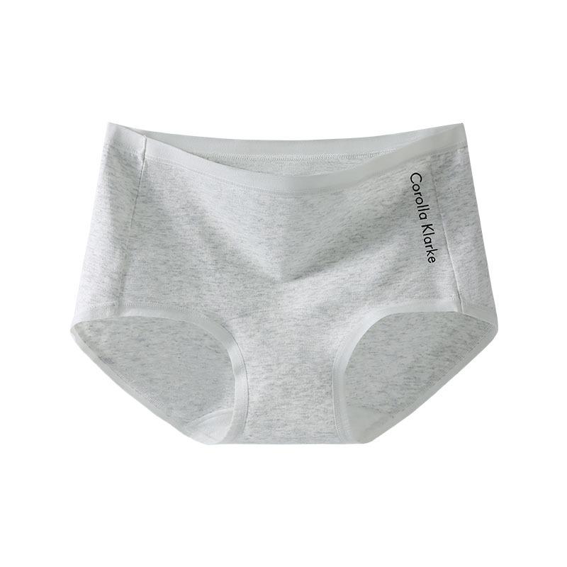 Girl Spring and Autumn Simple Letter Pure Cotton 10A Extended Antibacterial File Middle Waist Triangle Briefs
