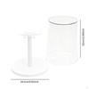 Clear Figure Display Case Rotating Stand for Collectibles Doll Storage Box
