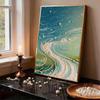 Crystal Pearl Painting 5D DIY Frame Decoration Painting Rivulet Home Wall Decoration Transparent Pearl Gemstone Painting Picture Art Crafts