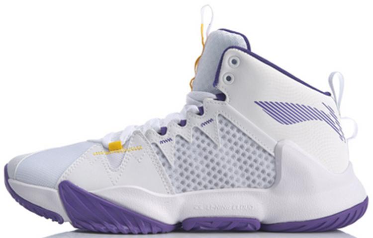 Li Ning Storm OUTDOOR Амортизация Скользкие Устойчивые к истиранию Средняя высота Li Ning Cloud Баскетбольные кроссовки Мужские ABPQ009-5 42