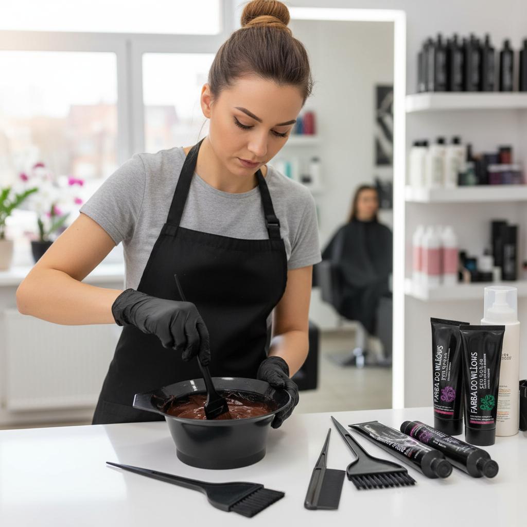 Hair Coloring Set Brush and Bowl Dyeing Bowl