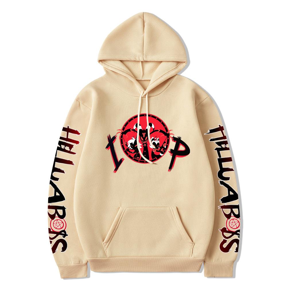 Anime Extreme Evil Boss Print Women's Long Sleeve Hooded Sweatshirt Women's Sweatshirt Fleece Hoodie