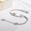 Fashion 100% 925 Sterling Silver Baby Children Bracelet Men & Woman Couples Classic Cuban Chain Bangle Boy Jewelry Gift