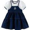 Disney Girls' Faux Two-Piece Puff Sleeve Princess Dress